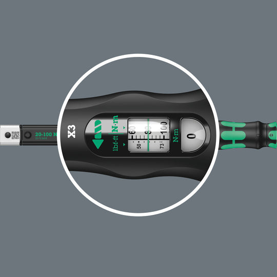 Wera Click-Torque X 3 readable scale