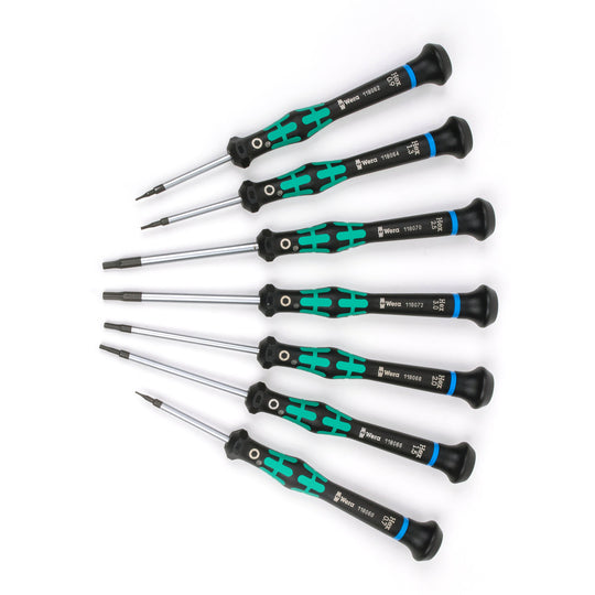 Wera 2054/7 Micro Precision Hex Screwdriver Set, 7pc Metric