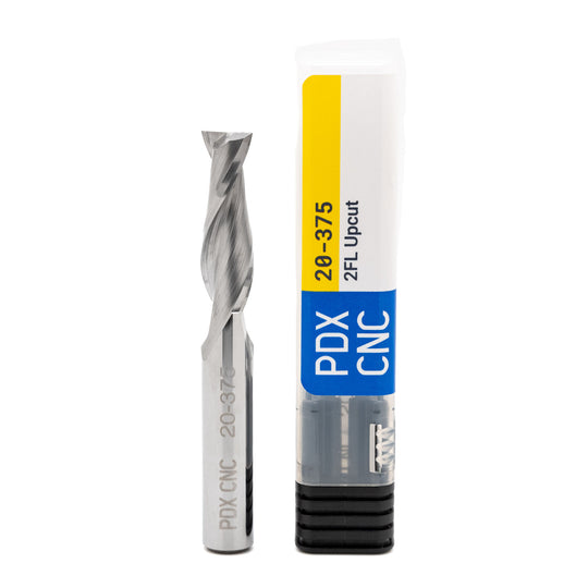 20-375 – 3/8 x 1.25" - Upcut Spiral 2 Flute Carbide End Mill
