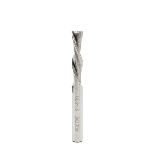 21-250 – 1/4 x 1" - Downcut Spiral 2 Flute Carbide End Mill