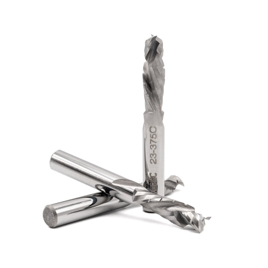 23-375C – 3/8 x 1.25" - Compression Spiral Chip Breaker 2 Flute Carbide End Mill