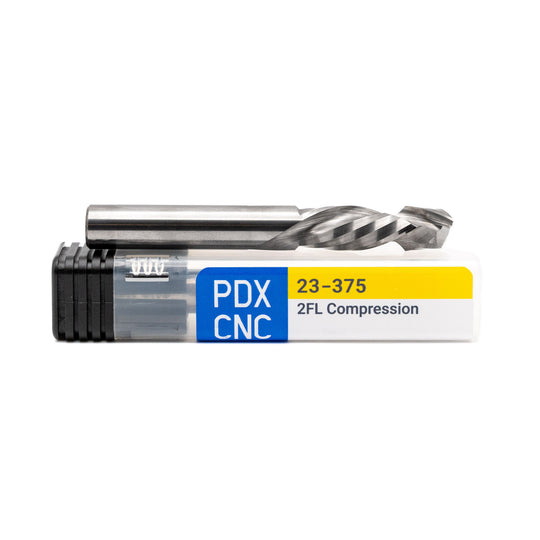 23-375 – 3/8 x 1.25" - Compression Spiral 2 Flute Carbide End Mill