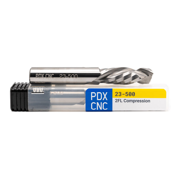 23-500 – 1/2 x 1.5" - Compression Spiral 2 Flute Carbide End Mill