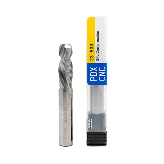 23-500 – 1/2 x 1.5" - Compression Spiral 2 Flute Carbide End Mill