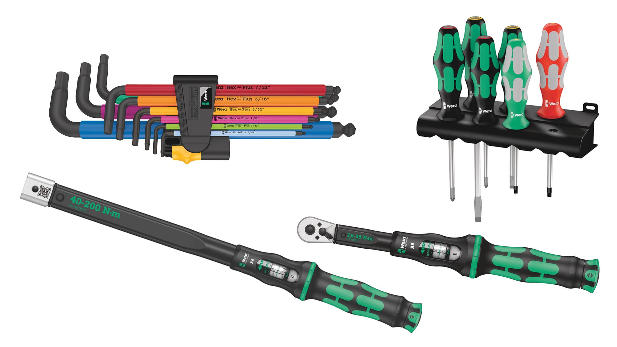 Wera 950/9 Metric Hex-Plus Multicolour 1 Sb L-Key Set, Blacklaser
