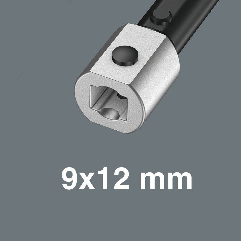 Wera 7779/1 adapter insert 9x12 mm mounted in a Click-Torque wrench