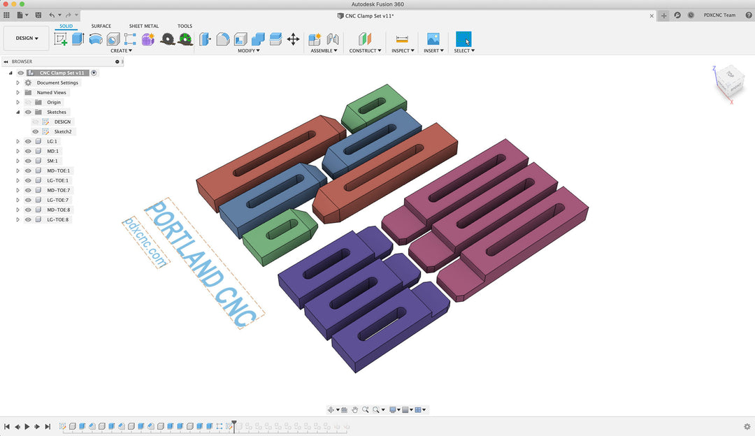 CNC Clamps - CNC Files + G-Code